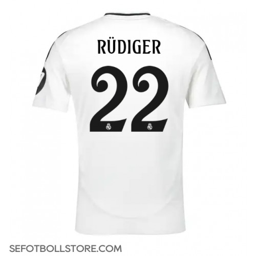 Real Madrid Antonio Rudiger #22 Replika Hemmatröja 2024-25 Kortärmad